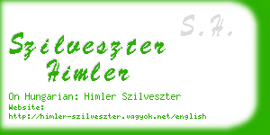 szilveszter himler business card